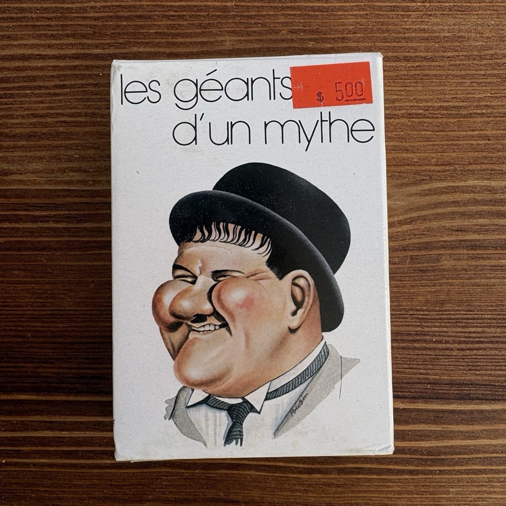 Les Géants D'un Mythe French Playing Cards Caricature Deck